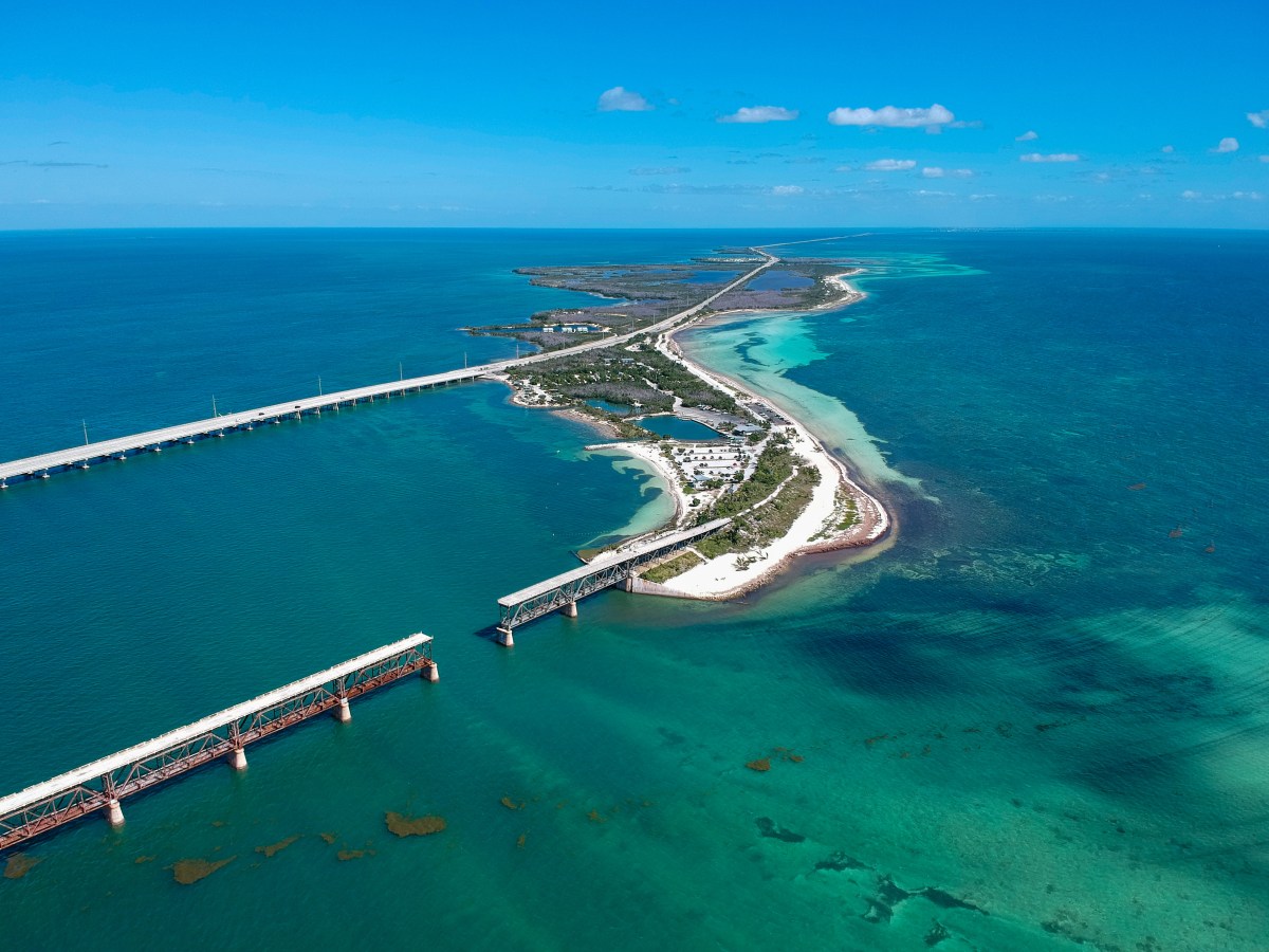 Road 1 to Key West in Florida Keys, USA
